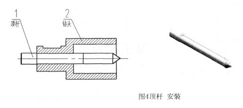 NZG-31型內(nèi)燃鋼軌鉆孔機頂桿安裝